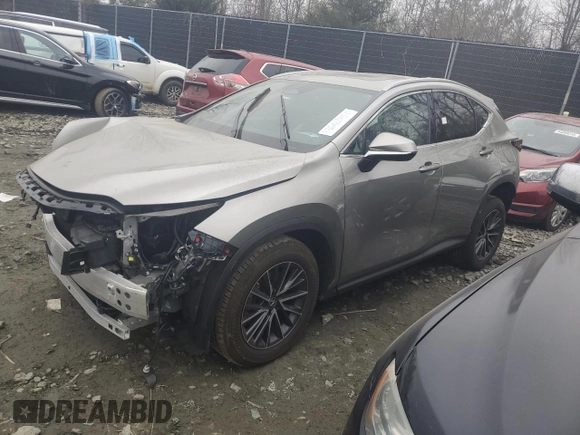 2024 Lexus NX with VIN 2T2GGCEZ5RC050278, listed as a Copart auction lot 43696245 with 0 mi miles and Salvage Title. Bid and sale history available at carsss.com. Image 1.