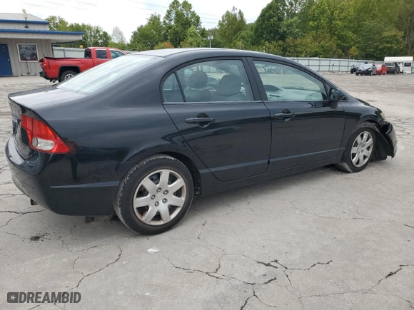 2009 Honda Civic Sdn LX with VIN 19XFA16559E050347, listed as a Copart auction lot 72923904 with 125,600 mi miles and Salvage Title. Bid and sale history available at carsss.com. Image 3.
