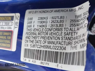 2021 Acura RDX w/A-Spec Package с VIN 5J8TC2H69ML022304, выставлен на аукционе IAAI как лот 42068803 с пробегом Не указан миль и . История ставок и продаж доступна на DreamBid. Изображение 9.