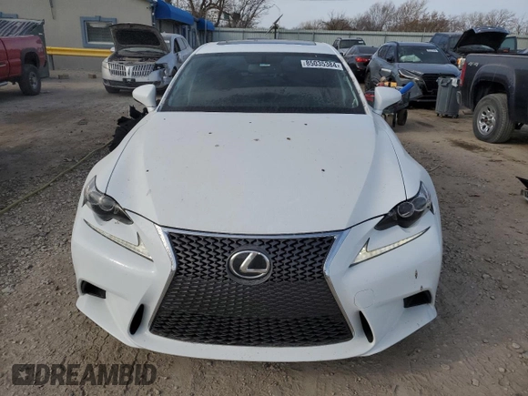 2015 Lexus IS 350 with VIN JTHBE1D21F5022692, listed as a Copart auction lot 85035384 with 87,443 mi miles and Salvage Title. Bid and sale history available at DreamBid. Image 5.
