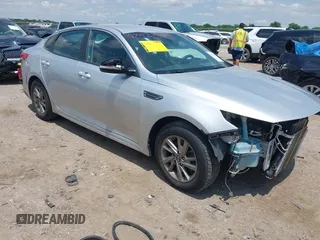 2019 Kia Optima LX with VIN 5XXGT4L32KG291055, listed as a IAAI auction lot 42366557 with 130,932 mi miles and . Bid and sale history available at DreamBid. Image 1.