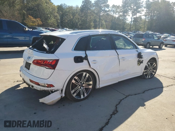 2018 Audi SQ5 Prestige with VIN WA1C4AFY9J2115345, listed as a Copart auction lot 79950304 with 107,514 mi miles and Salvage Title. Bid and sale history available at DreamBid. Image 3.