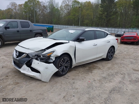 2017 Nissan Maxima SR with VIN 1N4AA6AP7HC425022, listed as a IAAI auction lot 41909028 with 72,371 mi miles. Bid and sale history available at carsss.com. Image 16.