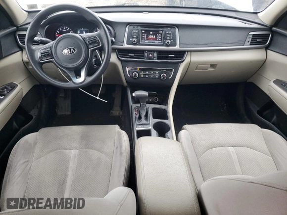 2016 Kia Optima LX with VIN 5XXGT4L3XGG009395, listed as a Copart auction lot 52696615 with 115,780 mi miles and Salvage title. Bid and sale history available at DreamBid. Image 8.