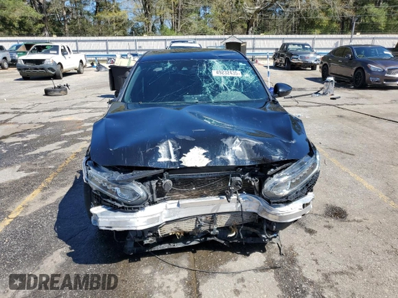 2018 Honda Accord Sedan Sport 1.5T with VIN 1HGCV1F37JA020460, listed as a Copart auction lot 49232435 with 163,570 mi miles and Salvage Title. Bid and sale history available at carsss.com. Image 5.