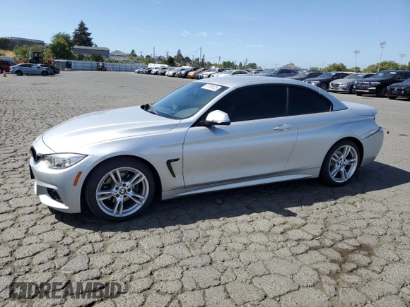 2015 BMW 4 Series 428i with VIN WBA3V7C5XF5A24641, listed as a Copart auction lot 61195125 with 60,499 mi miles and Salvage title. Bid and sale history available at DreamBid. Image 1.