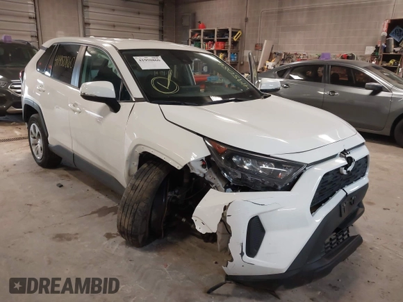 2022 Toyota RAV4 LE with VIN 2T3G1RFV4NC312202, listed as a IAAI auction lot 41950860 with 48,177 mi miles. Bid and sale history available at carsss.com. Image 6.