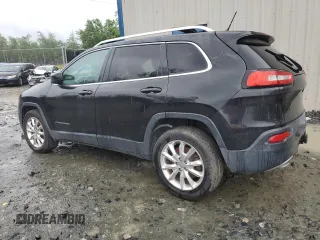 2014 Jeep Cherokee Limited with VIN 1C4PJMDS0EW215591, listed as a Copart auction lot 55275965 with 127,782 mi miles and Clean title. Bid and sale history available at DreamBid. Image 2.
