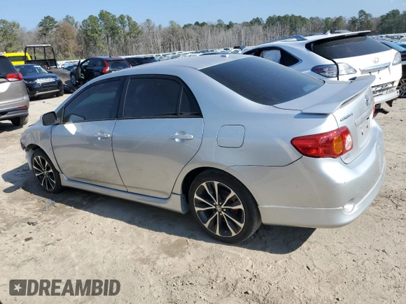 2009 Toyota Corolla XRS with VIN 2T1BE40E49C027816, listed as a Copart auction lot 44138545 with 165,071 mi miles and Salvage Title. Bid and sale history available at carsss.com. Image 2.