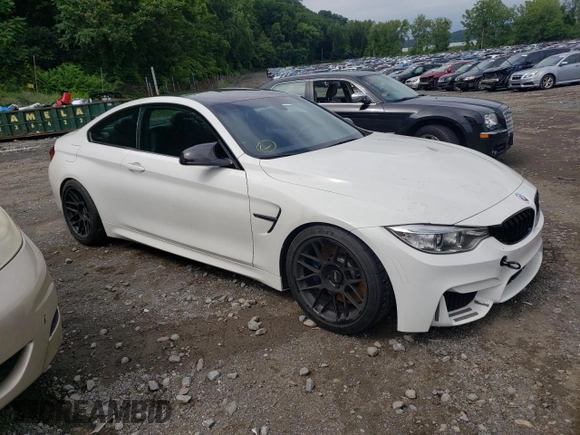 2016 BMW M4 with VIN WBS3R9C51GK708599, listed as a Copart auction lot 60246133 with 79,605 mi miles. Bid and sale history available at carsss.com. Image 4.