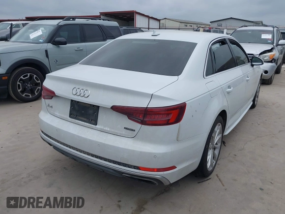 2019 Audi A4 Premium Plus z VIN WAUENAF46KA111721, wystawiony jako IAAI lot #41500022 z przebiegiem 92 993 mil mil oraz . Historia ofert i sprzedaży dostępna na DreamBid. Obrazek 4.