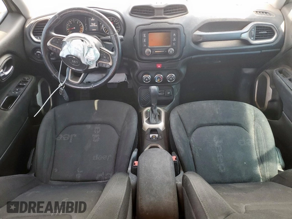 2017 Jeep Renegade Latitude with VIN ZACCJABB6HPE61224, listed as a Copart auction lot 57641775 with 127,078 mi miles and Salvage title. Bid and sale history available at DreamBid. Image 8.