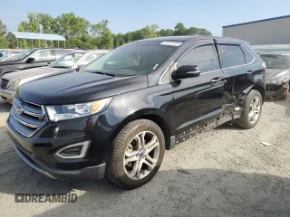 2017 Ford Edge Titanium z VIN 2FMPK3K90HBB52744, wystawiony jako Copart lot #56102105 z przebiegiem 96 857 mil mil oraz Szkoda całkowita • Salvage title. Historia ofert i sprzedaży dostępna na DreamBid. Obrazek 1.