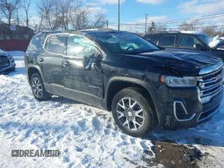 2022 GMC Acadia SLE with VIN 1GKKNKL46NZ165160, listed as a IAAI auction lot 41608269 with 48,018 mi miles. Bid and sale history available at carsss.com. Image 1.