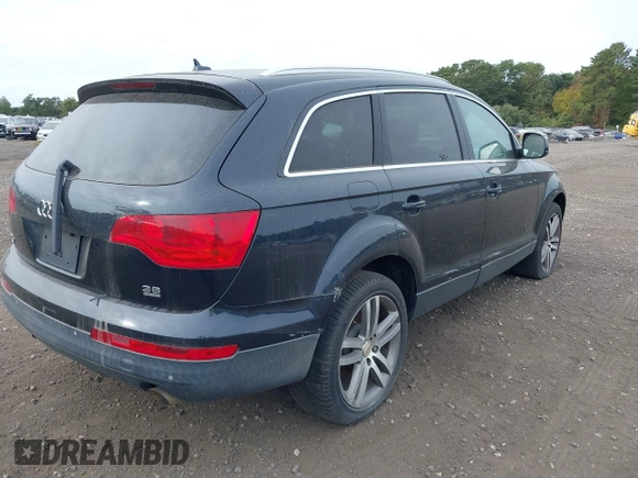 2007 Audi Q7 Premium with VIN WA1BY74L77D049594, listed as a IAAI auction lot 40436848 with 147,384 mi miles and . Bid and sale history available at DreamBid. Image 4.