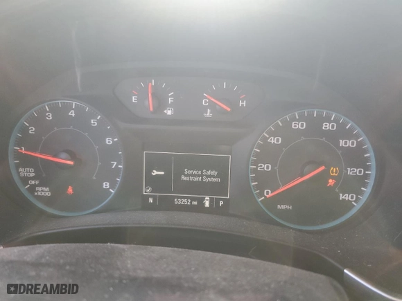 2020 Chevrolet Equinox LS with VIN 3GNAXHEV2LS548430, listed as a Copart auction lot 47304195 with 53,252 mi miles and Salvage Title. Bid and sale history available at carsss.com. Image 9.