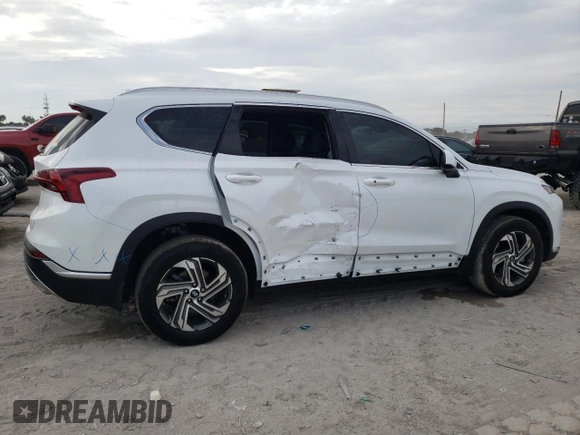 2022 Hyundai Santa Fe SEL with VIN 5NMS24AJXNH434726, listed as a Copart auction lot 38136643 with 19,168 mi miles. Bid and sale history available at carsss.com. Image 3.