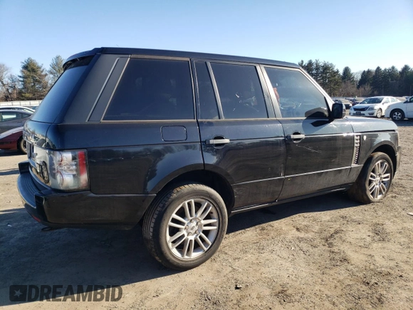 2011 Land Rover Range Rover HSE with VIN SALME1D40BA358243, listed as a Copart auction lot 46345975 with 185,095 mi miles and Salvage title. Bid and sale history available at DreamBid. Image 3.