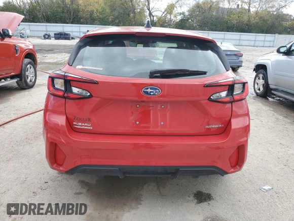 2024 Subaru Impreza Sport with VIN JF1GUAFC4R8240151, listed as a Copart auction lot 76044224 with 6,294 mi miles and Salvage Title. Bid and sale history available at carsss.com. Image 6.
