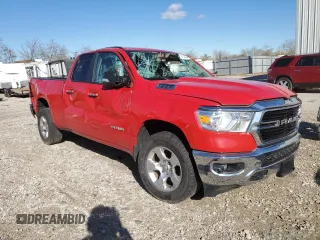 2020 Ram 1500 Big Horn with VIN 1C6SRFBT7LN130106, listed as a Copart auction lot 76715524 with 66,335 mi miles and Salvage Title. Bid and sale history available at carsss.com. Image 4.
