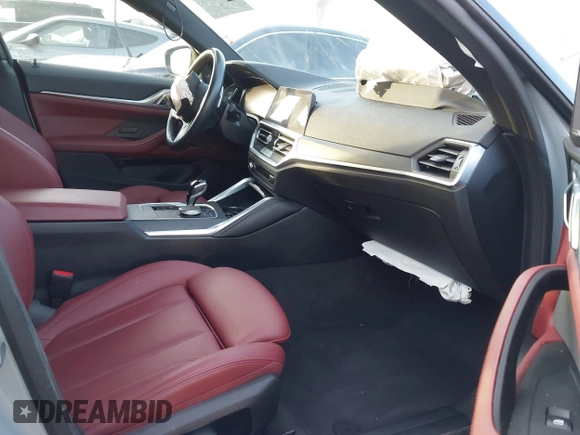 2023 BMW 4 Series M440i with VIN WBA63AW02PFN40551, listed as a IAAI auction lot 41230910 with 23,526 mi miles and . Bid and sale history available at DreamBid. Image 5.