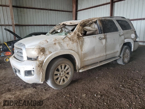 2008 Toyota Sequoia Platinum with VIN 5TDZY67A48S014297, listed as a Copart auction lot 65931634 with 0 mi miles and Non Repairable. Bid and sale history available at carsss.com. Image 1.
