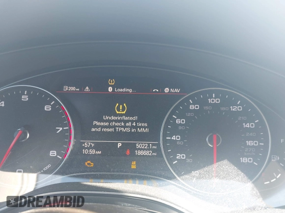 2012 Audi A6 Premium Plus with VIN WAUDFAFC7CN146391, listed as a IAAI auction lot 41637925 with 186,682 mi miles and . Bid and sale history available at DreamBid. Image 7.