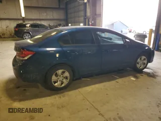 2015 Honda Civic Sedan LX with VIN 19XFB2F5XFE023658, listed as a Copart auction lot 46067005 with 103,221 mi miles and Salvage Title. Bid and sale history available at carsss.com. Image 3.