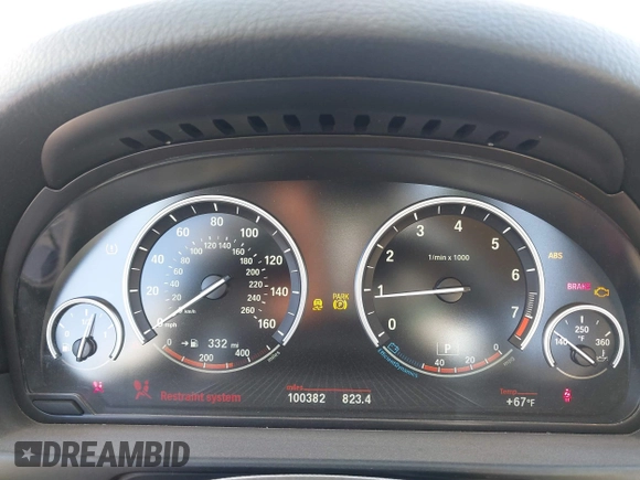 2016 BMW 5 Series 528i with VIN WBA5A5C51GG354132, listed as a IAAI auction lot 41848159 with 100,382 mi miles and . Bid and sale history available at DreamBid. Image 7.