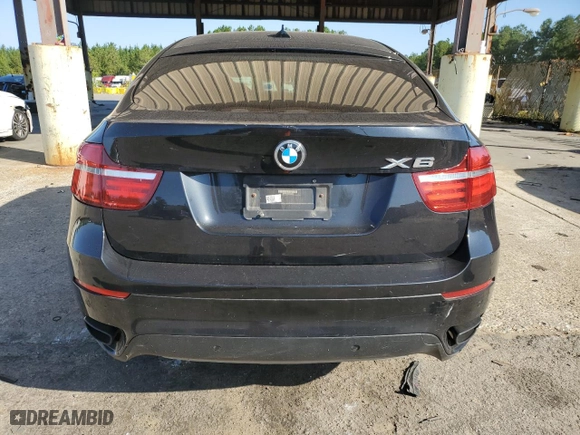 2014 BMW X6 50i with VIN 5UXFG8C54EL593085, listed as a Copart auction lot 75775084 with 0 mi miles and Salvage Title. Bid and sale history available at carsss.com. Image 6.