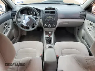 2008 Kia Spectra EX with VIN KNAFE121885516142, listed as a Copart auction lot 47622295 with 184,822 mi miles and Salvage Title. Bid and sale history available at DreamBid. Image 8.
