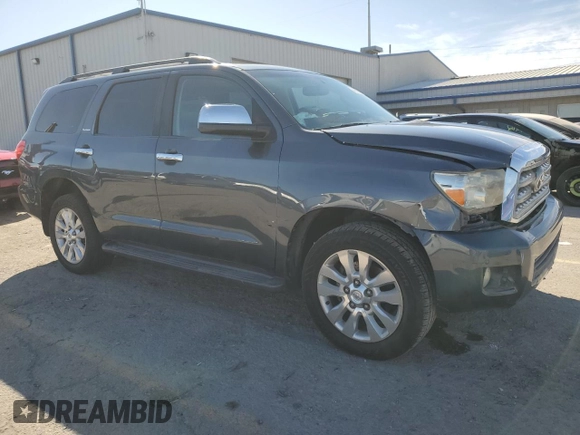 2010 Toyota Sequoia Platinum with VIN 5TDDW5G18AS024010, listed as a Copart auction lot 46902635 with 242,343 mi miles and Salvage Title. Bid and sale history available at carsss.com. Image 4.