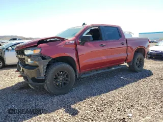 2020 Chevrolet Silverado 1500 Custom Trail Boss with VIN 1GCPYCEFXLZ263005, listed as a Copart auction lot 49859675 with 93,430 mi miles and Salvage Title. Bid and sale history available at DreamBid. Image 1.