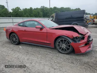 2020 Ford Mustang EcoBoost with VIN 1FA6P8TH5L5129757, listed as a Copart auction lot 62587375 with 35,272 mi miles and Salvage title. Bid and sale history available at DreamBid. Image 4.