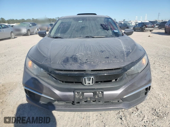 2020 Honda Civic Sedan LX with VIN 2HGFC2F61LH505264, listed as a Copart auction lot 49534495 with 111,736 mi miles and Salvage Title. Bid and sale history available at carsss.com. Image 5.