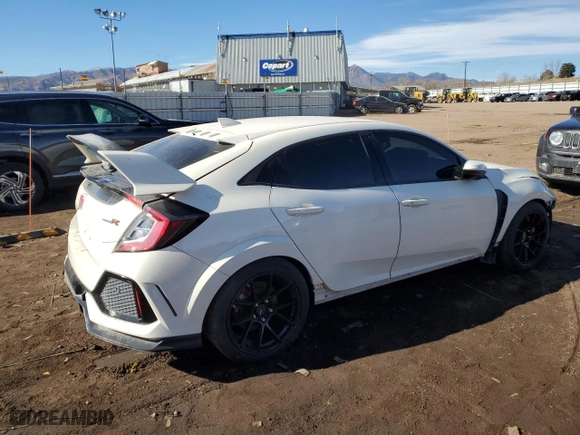 2019 Honda Civic Type R Touring with VIN SHHFK8G73KU201741, listed as a Copart auction lot 43377445 with NaN miles and Salvage Title. Bid and sale history available at carsss.com. Image 3.