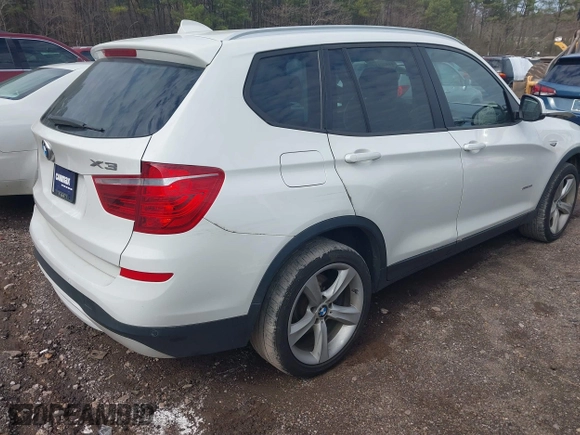 2017 BMW X3 sDrive28i with VIN 5UXWZ7C39H0X41286, listed as a IAAI auction lot 41577117 with 104,781 mi miles. Bid and sale history available at carsss.com. Image 4.