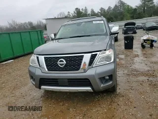 2017 Nissan Armada SL with VIN JN8AY2NDXH9009174, listed as a Copart auction lot 85371204 with 108,094 mi miles and Salvage Title. Bid and sale history available at carsss.com. Image 11.