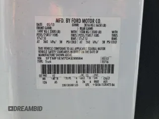 2013 Ford F-150 XL with VIN 1FTMF1EM7DKE99584, listed as a Copart auction lot 52521475 with 104,424 mi miles and Clean Title. Bid and sale history available at carsss.com. Image 12.