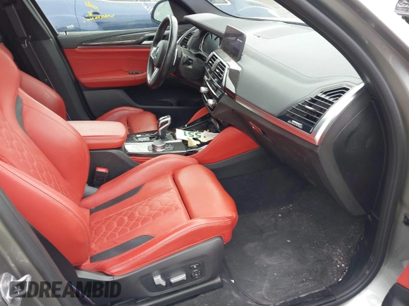 2020 BMW X3 M z VIN 5YMTS0C02L9B29984, wystawiony jako IAAI lot #41655102 z przebiegiem 38 878 mil mil oraz . Historia ofert i sprzedaży dostępna na DreamBid. Obrazek 5.