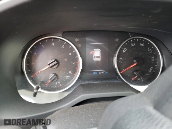 2021 Toyota RAV4 LE with VIN JTMK1RFVXMD075722, listed as a Copart auction lot 47822075 with 20,977 mi miles and Salvage Title. Bid and sale history available at carsss.com. Image 9.