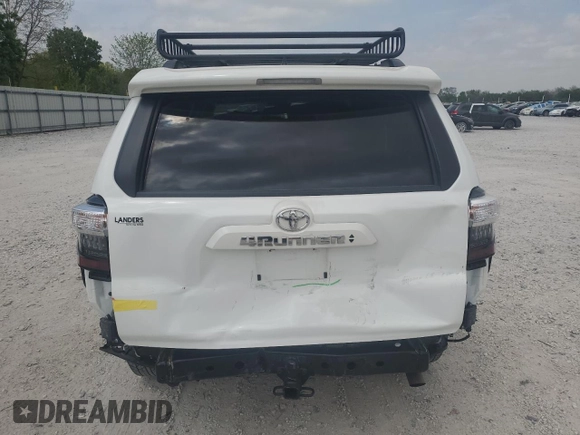 2023 Toyota 4Runner SR5 Premium with VIN JTENU5JR0P6153775, listed as a Copart auction lot 53680035 with 22,662 mi miles and Salvage title. Bid and sale history available at DreamBid. Image 6.