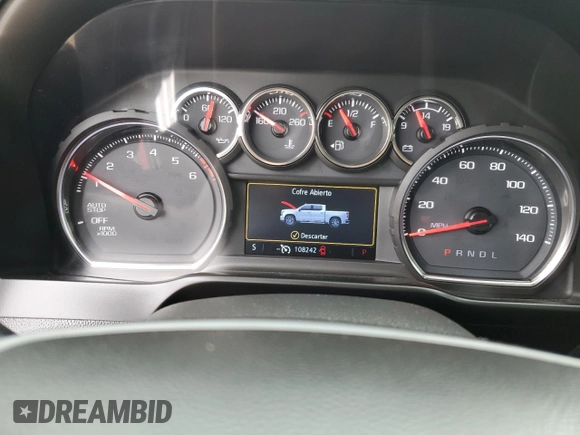 2020 Chevrolet Silverado 1500 LT with VIN 3GCPWCED6LG113848, listed as a Copart auction lot 51908935 with 108,242 mi miles and Clean Title. Bid and sale history available at carsss.com. Image 9.