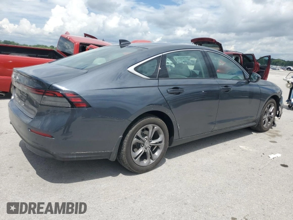 2024 Honda Accord EX с VIN 1HGCY1F38RA004951, выставлен на аукционе Copart как лот 56752595 с пробегом 18 353 миль миль и Списание • Salvage title. История ставок и продаж доступна на DreamBid. Изображение 3.