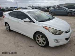 2012 Hyundai Elantra GLS PZEV with VIN 5NPDH4AE3CH123942, listed as a Copart auction lot 48427165 with 105,483 mi miles and Salvage Title. Bid and sale history available at carsss.com. Image 4.