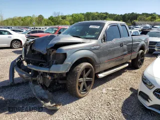 2010 Ford F-150 XL with VIN 1FTEX1CW4AFC94735, listed as a Copart auction lot 51646395 with 171,646 mi miles and Salvage Title. Bid and sale history available at carsss.com. Image 1.