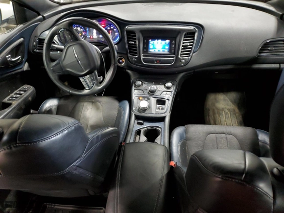 2015 Chrysler 200 S with VIN 1C3CCCDG1FN636665, listed as a Copart auction lot 50045655 with 110,905 mi miles and Salvage Title. Bid and sale history available at carsss.com. Image 8.