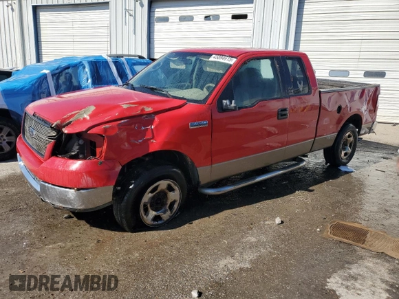 2005 Ford F-150 STX with VIN 1FTRX12W25FA03237, listed as a Copart auction lot 45894615 with 240,826 mi miles and Salvage Title. Bid and sale history available at carsss.com. Image 1.