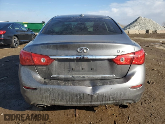 2017 Infiniti Q50 Premium with VIN JN1EV7AP7HM732712, listed as a Copart auction lot 44122965 with 85,549 mi miles and Salvage title. Bid and sale history available at DreamBid. Image 6.