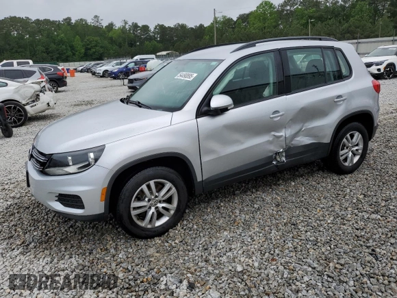 2015 Volkswagen Tiguan SE with VIN WVGAV7AX4FW552810, listed as a Copart auction lot 54490895 with 174,659 mi miles and Salvage title. Bid and sale history available at DreamBid. Image 1.